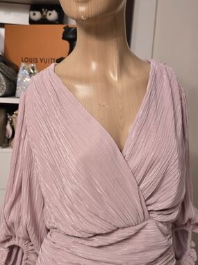 Express Lavender Wrap-Style Top Size S